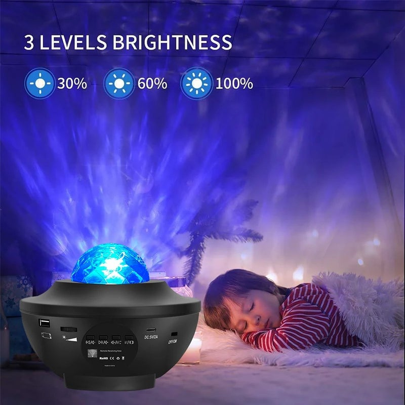 Bluejw Northern Galaxy Aurora Projector - LED Star Night Light for Bedroom, Nebula Lamp Speaker, Party & Christmas Gift - Image 2